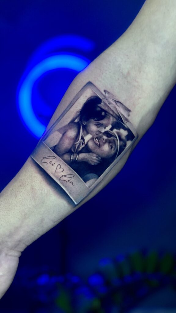Black & grey tattoo by Danny Art
