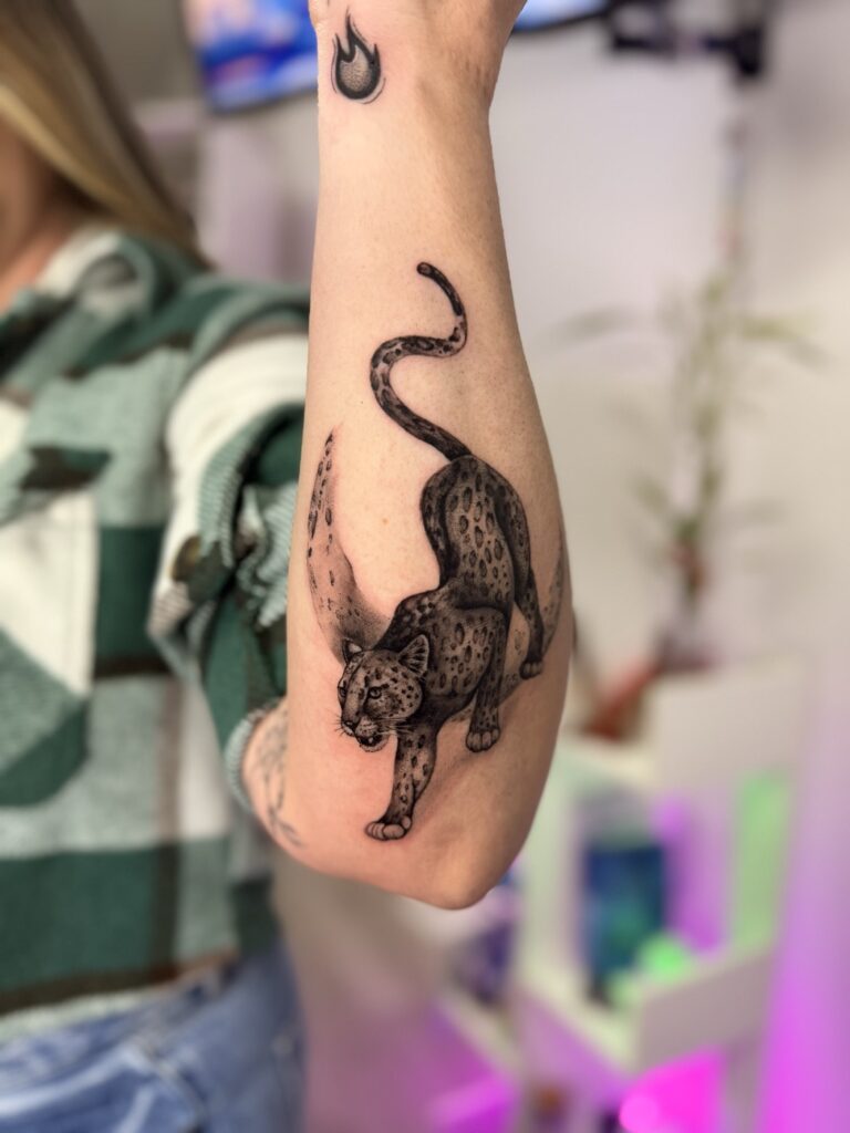 Black & grey tattoo by Danny Art